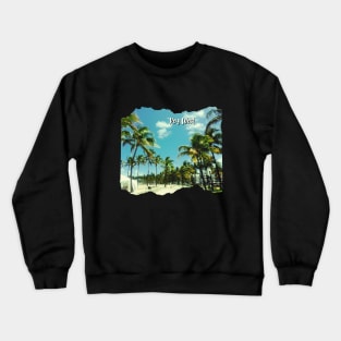 Beautiful photography of Key West Florida blue sky palm tree landscape USA nature lovers Crewneck Sweatshirt